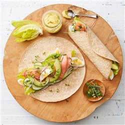 MISSION WHOLEMEAL TORTILLA WRAPS 12&quot; (DOZEN)