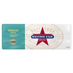 WESTERN STAR UNSALTED BUTTER (1.5KG)