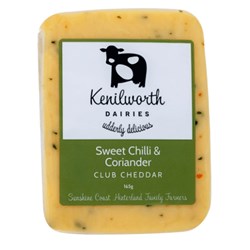 KENILWORTH SWEET CHILLI &amp; CORIANDER CHEDDAR 165G (8)