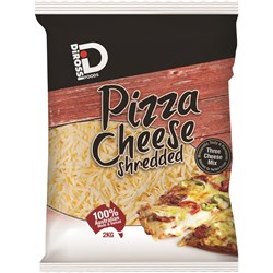 DI ROSSI 50/50 BLEND MOZZARELLA &amp; TASTY SHREDDED PIZZA CHEESE (2KG)