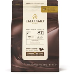 CALLEBAUT 54% DARK CHOCOLATE CALLETS (2.5KG)