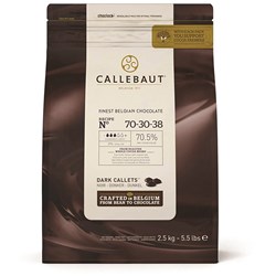 CALLEBAUT 70% DARK CHOCOLATE CALLETS (2.5KG)