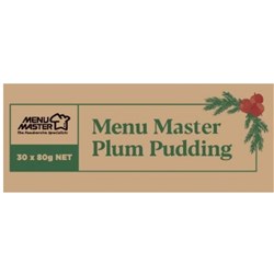 MENU MASTER PLUM PUDDINGS (30 X 80G)