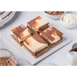 PRIESTLEY&#39;S CHOC/VANILLA CHEESECAKE SLICE GLUTEN FREE 15’S
