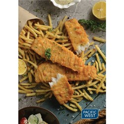 PACIFIC WEST SUSTAINABLE FISH FILLETS TEMPURA (30 X 145G)