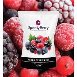 SPEEDY FOUR BERRY MIXED BERRIES FROZEN (1KG)
