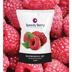 SPEEDI/NG RASPBERRIES FROZEN (1KG)