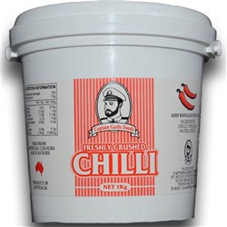 CAPTAIN GARLIC CHILLI CRUSHED WET (1KG)