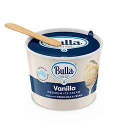BULLA VANILLA DIXIE ICE CREAM CUPS WITH SPOON (36 X 100G)