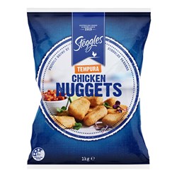 STEGGLES CHICKEN NUGGETS TEMPURA (1KG)