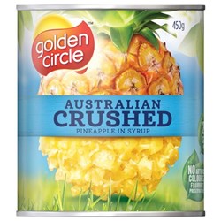 GOLDEN CIRCLE CRUSHED PINEAPPLE (450G)