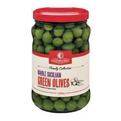 SANDHURST SICILIAN GREEN OLIVES WHOLE (1.65KG)