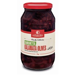 SANDHURST BARCHETTA KALAMATA OLIVES (2KG)