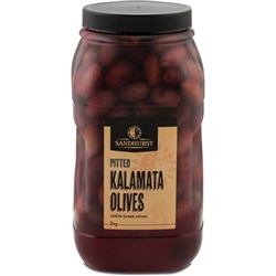 SANDHURST PITTED KALAMATA OLIVES (2KG)