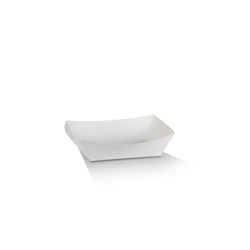 GREENMARK SMALL FOOD TRAY WHITE CARDBOARD T2 (150&#39;S)