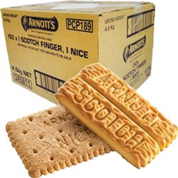 ARNOTT&#39;S SCOTCH FINGER &amp; NICE BISCUITS PORTION CONTROL 150’S
