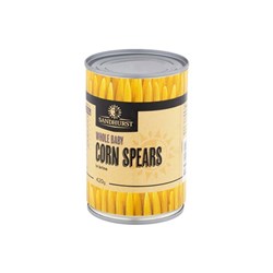 SANDHURST BABY CORN SPEARS (425G)