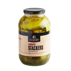 SANDHURST SANDWICH STACKER LONG CUT GHERKINS (2KG)