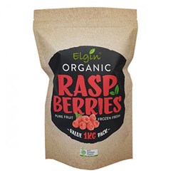 ELGIN ORGANIC RASPBERRIES FROZEN (1KG)