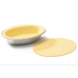 SAVOURY OVAL PIE SHELLS WITH TOP 130MM 84’S