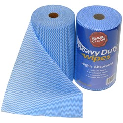 NAB HEAVY DUTY CHUX WIPES BLUE (80M)