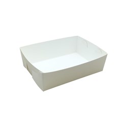 WHITE CARDBOARD BABY FOOD/CAKE TRAYS 200’S
