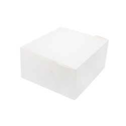 WHITE MILKBOARD CAKE BOX 8X8X5&quot; 100&#39;S
