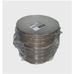 SILVER ROUND CAKE BASE 6" 50'S