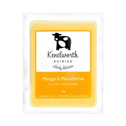 KENILWORTH MANGO &amp; MACADAMIA CHEDDAR 165G (8)
