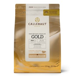 CALLEBAUT GOLD CHOCOLATE CALLETS 30% (2.5KG)