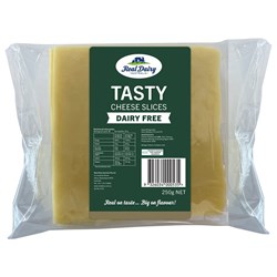 REAL DAIRY DAIRY FREE VEGAN SLICED CHEDDAR (250G)