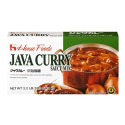 HOUSE FOODS JAVA CURRY PASTE MEAT FREE HOT (1KG)