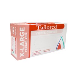 VINYL GLOVES CLEAR EXTRA LARGE 100’S