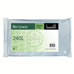 BASTION HEAVY DUTY GARBAGE BAGS 240L 25’S