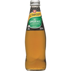 SCHWEPPES DRY GINGER ALE GLASS (24 X 300ML)