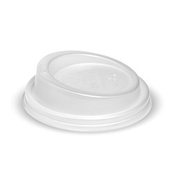 BIOPAK SMALL PLA LIDS FOR COFFEE CUPS 6-12OZ 80MM 50&#39;S (20)