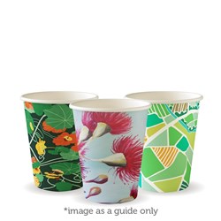 BIOPAK 8OZ SINGLE WALL ART SERIES COFFEE CUP 80MM 50&#39;S (20)