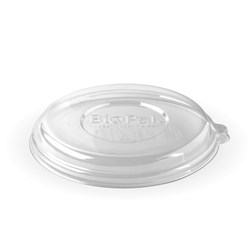 BIOPAK CLEAR PET DOME LID FOR 24-40OZ BOWL 50&#39;S (8)