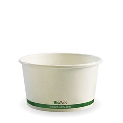 BIOPAK BIOBOWL 12OZ WHITE PAPER BOWL 25&#39;S (20)