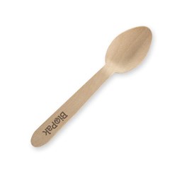 BIOPAK WOODEN TEASPOON 10CM 100'S (20)