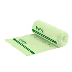 BIOPAK BIN LINER ROLL GARBAGE BAGS 8LT (25&#39;S)