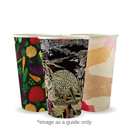 BIOPAK COFFEE CUP 16OZ SINGLE WALL ART SERIES 50&#39;S (20)