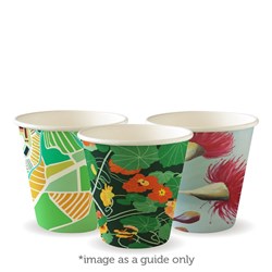 BIOPAK 8OZ SINGLE WALL ART SERIES COFFEE CUP 90MM 50&#39;S (20)
