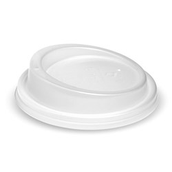 BIOPAK LARGE WHITE PLA LIDS FOR COFFEE CUPS 8-20OZ 50&#39;S (20)