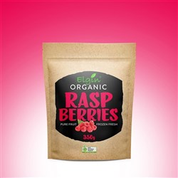 ELGIN ORGANIC RASPBERRIES FROZEN 350G (12)