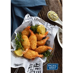 PACIFIC WEST CRUMBED PRAWN CUTLETS 10/15 (1KG)