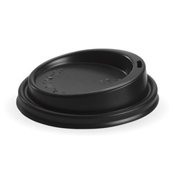 BIOPAK BLACK LIDS FOR CUPS 6/8/10/12/16OZ 50&#39;S (20)