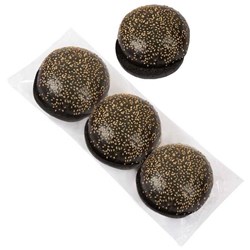 THE FLOUR SHOP BLACK VEGAN CHARCOAL BUNS (45 X 80G)