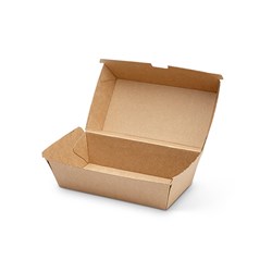 ALFRESCO BROWN REGULAR SNACK BOX 175X90X84MM 125'S (4)