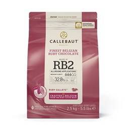 CALLEBAUT RUBY CHOCOLATE CALLETS (2.5KG)